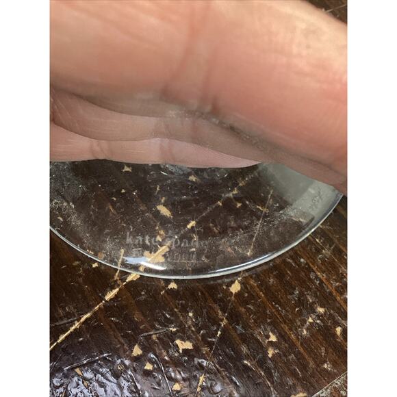 Signed Kate Spade Crystal Wine Glass - 8.75”H - Picture 9 of 10